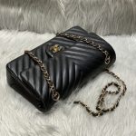 Chanel Classic Flap 25cm V Black 8 CHANEL Classic Flap 25cm V Black - chanel chevron bag replica detail 7