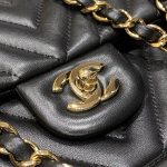 Chanel Classic Flap 25cm V Black 9 CHANEL Classic Flap 25cm V Black - chanel chevron bag replica detail 8