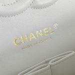 Chanel Classic Flap 25cm White 5 CHANEL Classic Flap 25cm White - chanel white bag replica detail 4