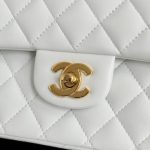 Chanel Classic Flap 25cm White 7 CHANEL Classic Flap 25cm White - chanel white bag replica detail 6