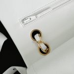 Chanel Classic Flap 25cm White 9 CHANEL Classic Flap 25cm White - chanel white bag replica detail 8