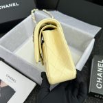 Chanel Classic Flap 25cm Yellow 3 CHANEL Classic Flap 25cm Yellow - chanel yellow bag dupe detail 4