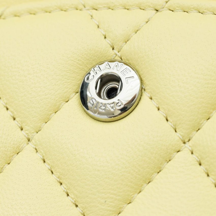 Chanel Classic Flap 25cm Yellow 8 CHANEL Classic Flap 25cm Yellow - chanel yellow bag dupe detail 9