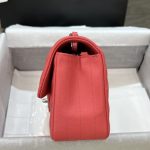 Chanel Classic Flap V 20cm Red 2 CHANEL Classic Flap V 20cm Red - chanel chevron replica detail 1