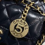 Chanel Hobo Small Dark Blue 7 CHANEL Hobo Small Dark Blue - chanel small hobo dark blue dupe detail 6