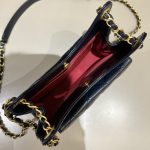 Chanel Hobo Small Dark Blue 9 CHANEL Hobo Small Dark Blue - chanel small hobo dark blue dupe detail 8