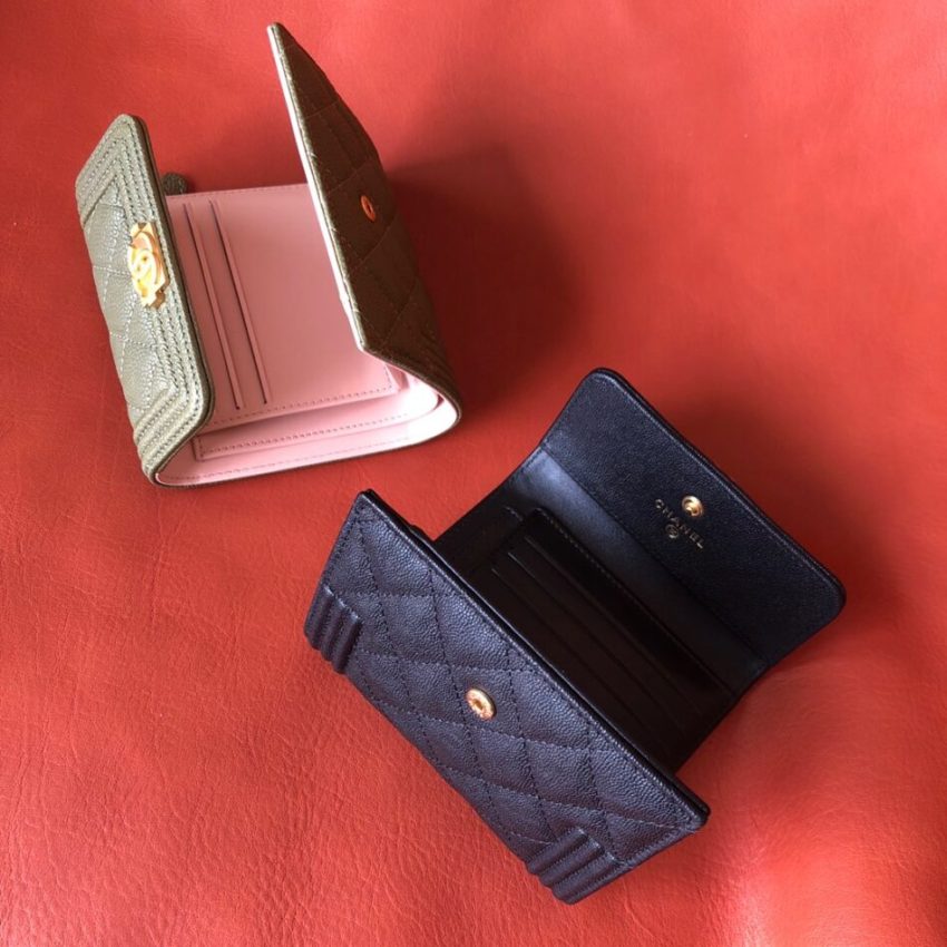 Chanel Le Boy Compact Wallet 12 Chanel Le Boy Compact Wallet - chanel boy wallet replica detail 3