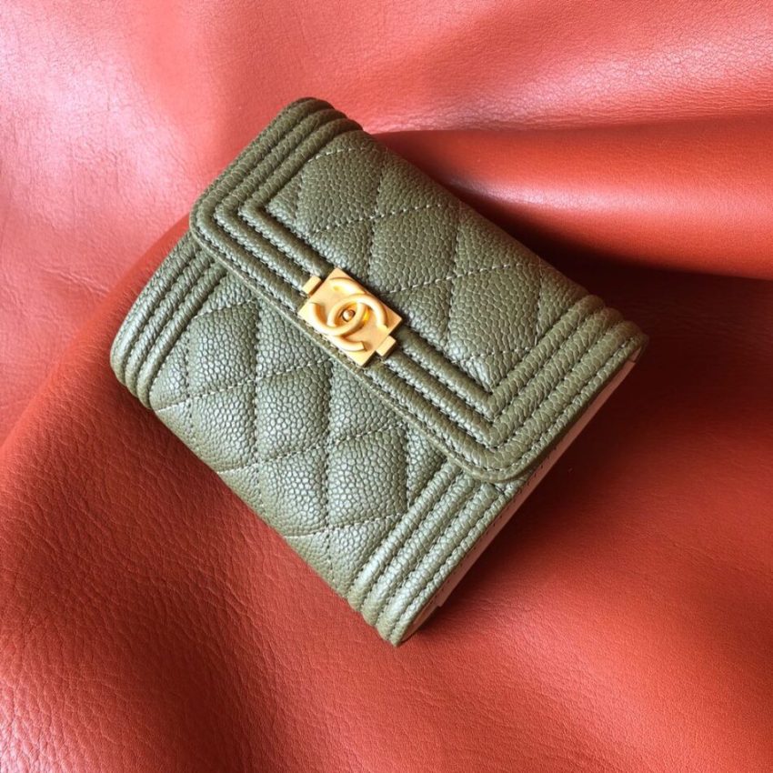 Chanel Le Boy Compact Wallet 14 Chanel Le Boy Compact Wallet - chanel boy wallet replica detail 5