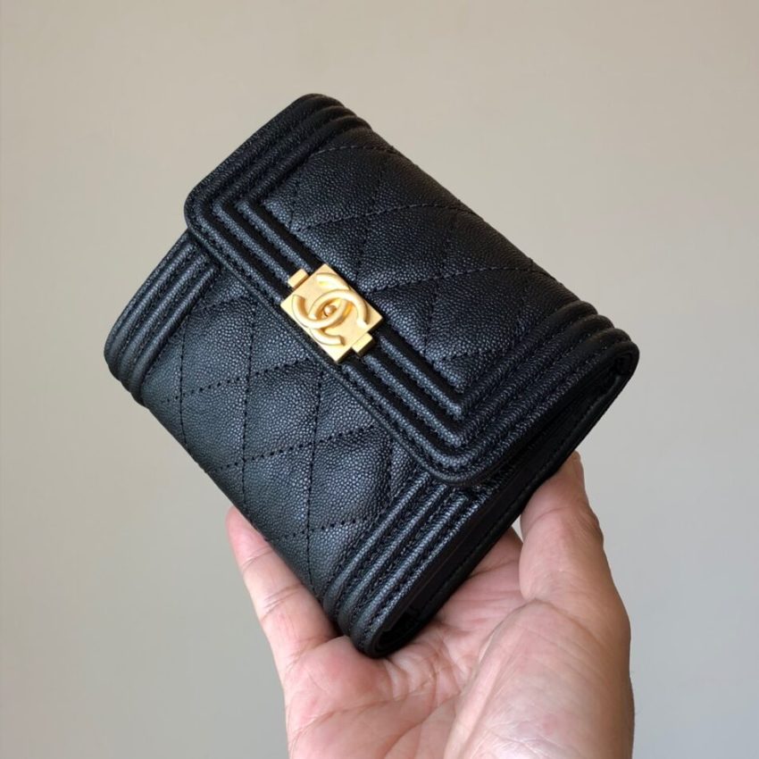 Chanel Le Boy Compact Wallet 3 Chanel Le Boy Compact Wallet - chanel boy wallet replica detail 8
