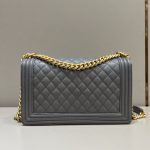 chanel-le-boy-large-grey-gallery-2 CHANEL Le Boy Large Grey - fake chanel boy large detail 4