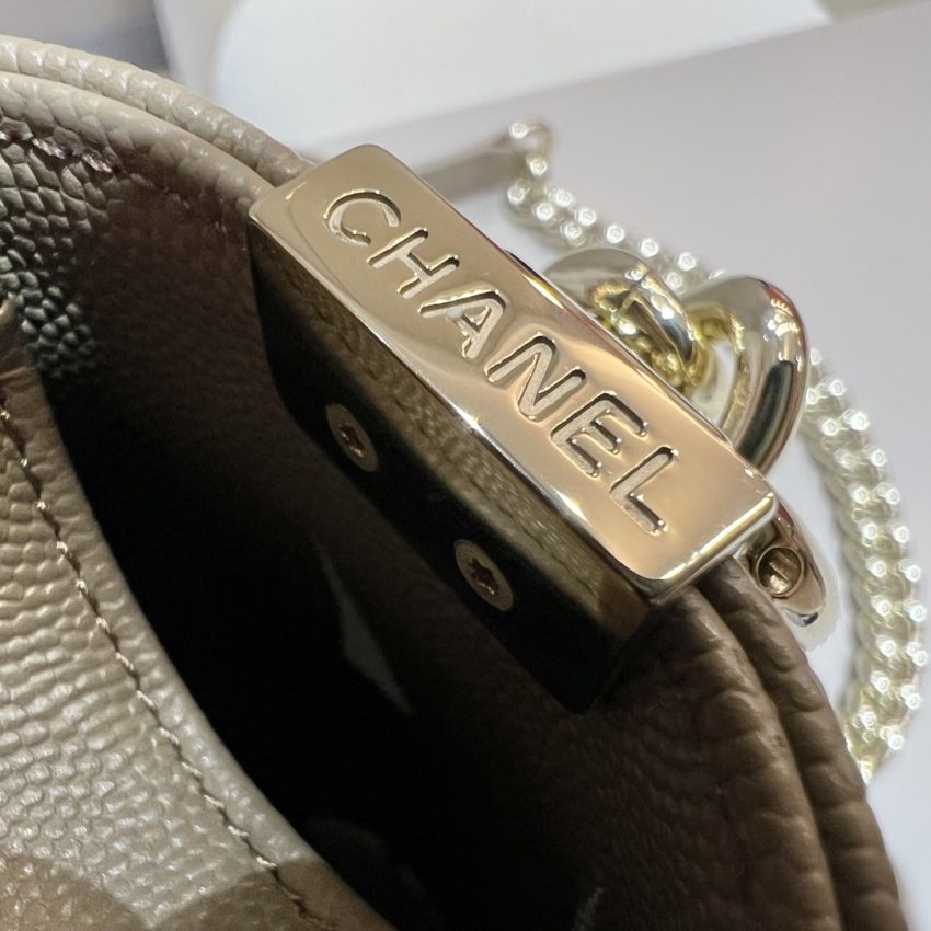 Chanel Le Boy Milk Tea 2 CHANEL Le Boy Milk Tea - fake chanel boy milk tea detail 1