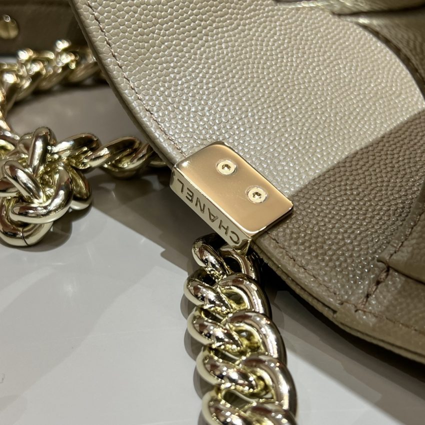 Chanel Le Boy Milk Tea 6 CHANEL Le Boy Milk Tea - fake chanel boy milk tea detail 5
