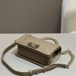 Chanel Le Boy Milk Tea 9 CHANEL Le Boy Milk Tea - fake chanel boy milk tea detail 8
