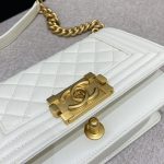 Chanel Le Boy White 8 CHANEL Le Boy White - fake chanel boy white detail 7