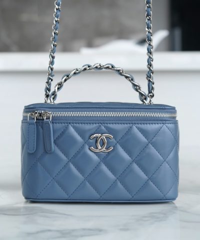 Μεταλλική λαβή Chanel Vanity Cyan