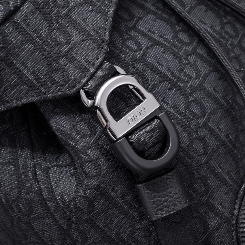 dior 8 backpack with flap black 5