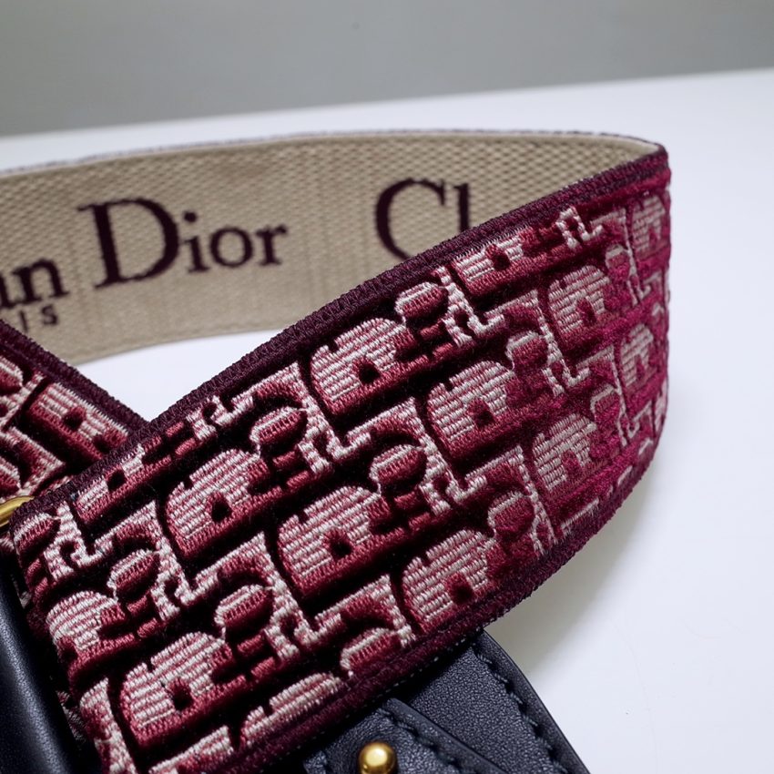 dior adjustable shoulder strap red 4