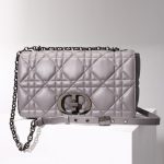 dior caro bag diamond grey 3