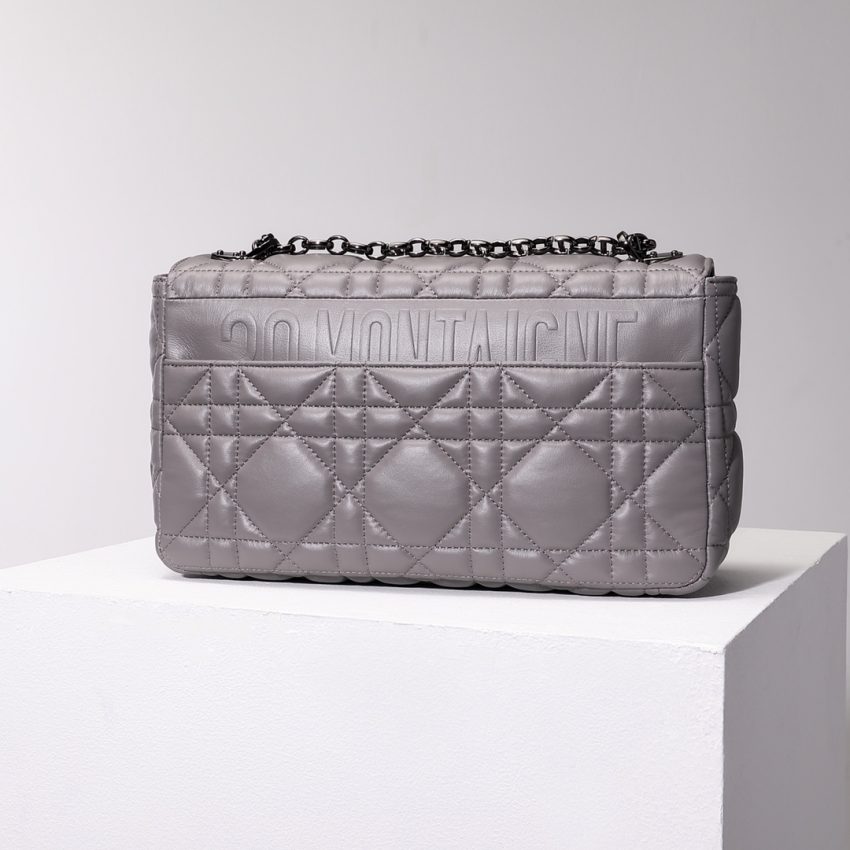 dior caro bag diamond grey 5