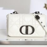 dior caro bag white gunmetal 2