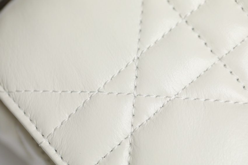 dior caro bag white gunmetal 7