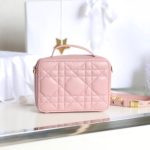 dior caro box bag pink 3