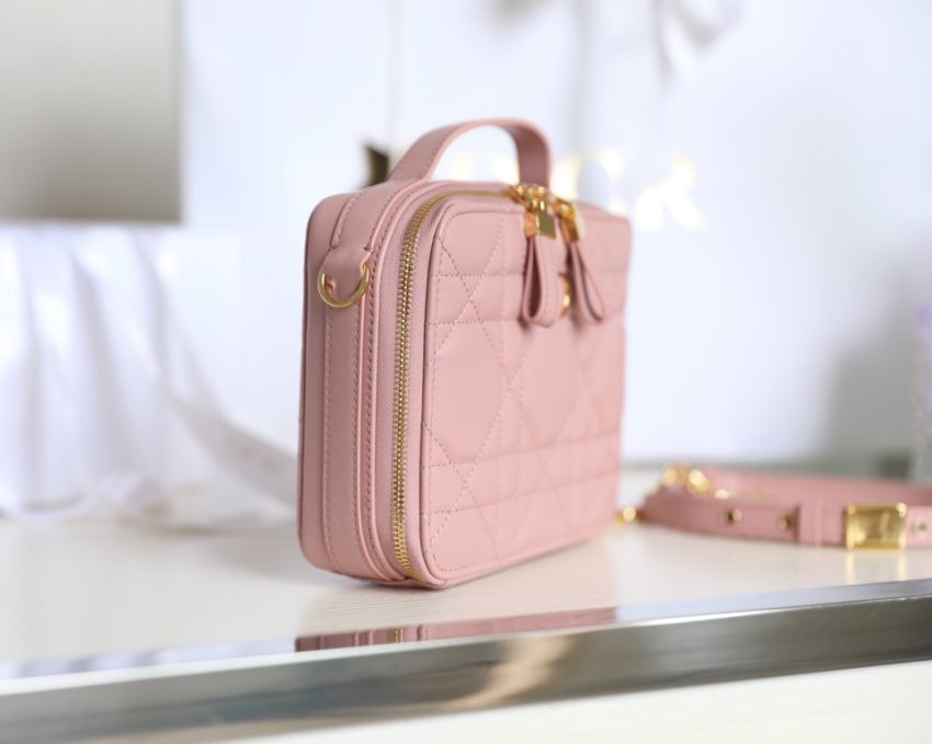 dior caro box bag pink 4
