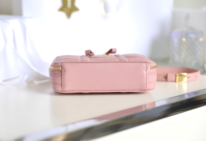 dior caro box bag pink 7