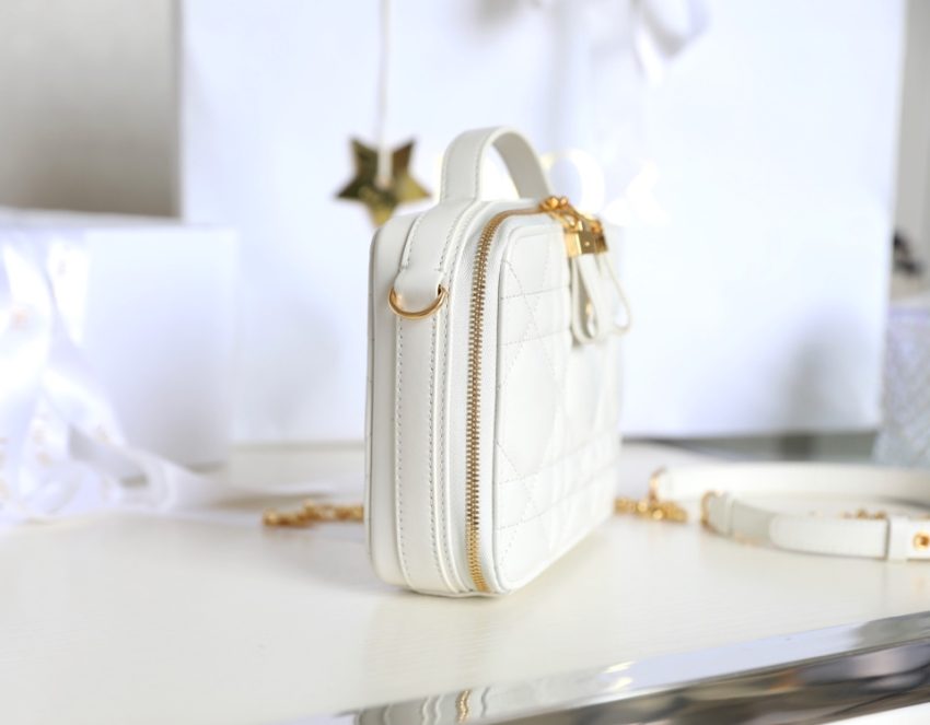 dior caro box bag white 4