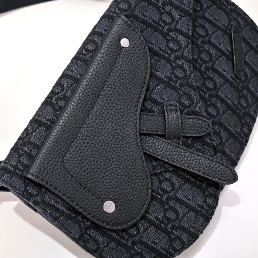 dior messenger black oblique 6