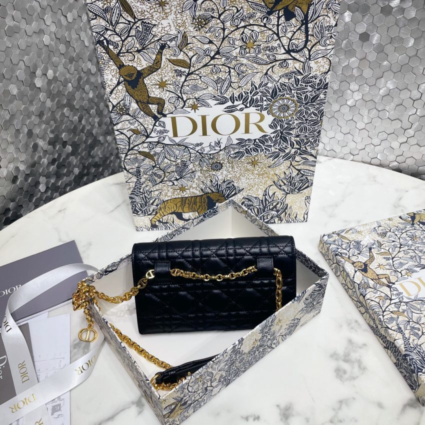 dior miss caro pouch black 6