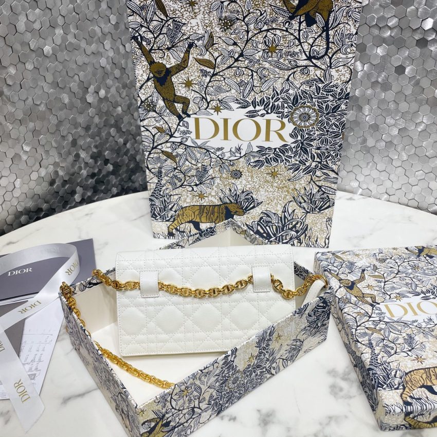 dior miss caro pouch white 3