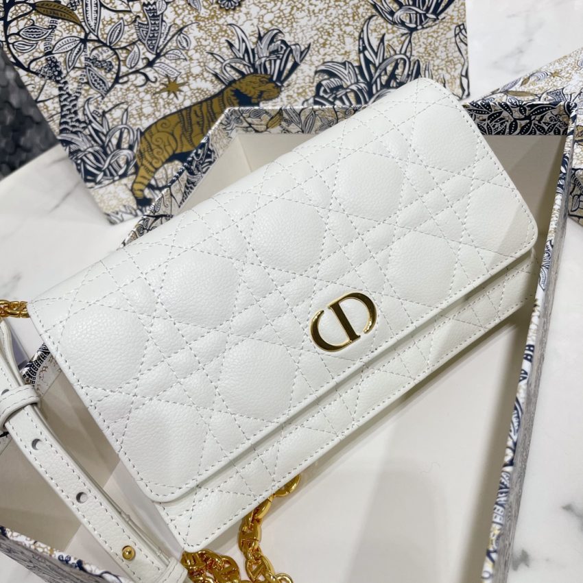 dior miss caro pouch white 7