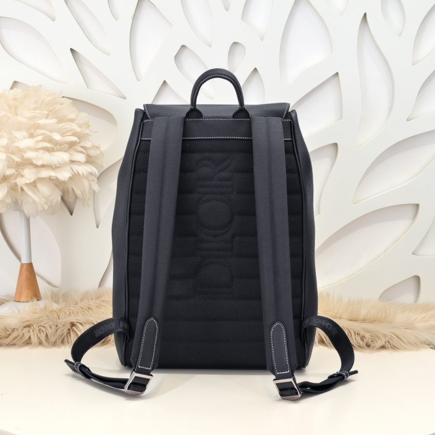 dior saddle backpack black with flap 2