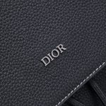 dior saddle backpack black with flap 3