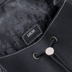 dior saddle backpack black with flap 8