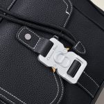 dior saddle backpack black with flap 9