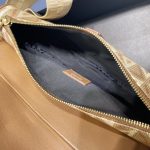dior saddle bag brown triangle 8
