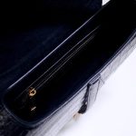dior saddle bag crocodile black 5
