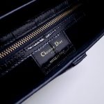 dior saddle bag crocodile black 8