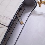 dior saddle bag crocodile white 6
