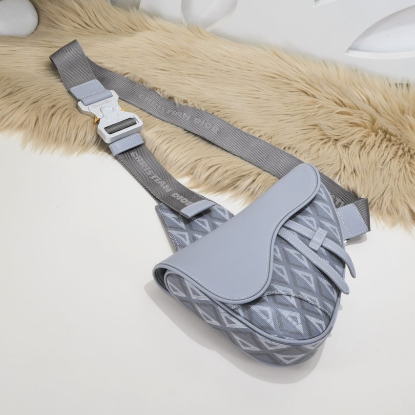 dior saddle bag diamong grey 4
