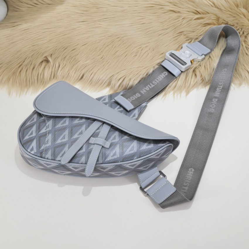 dior saddle bag diamong grey 6