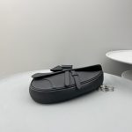 dior saddle bag full black calfskin 6