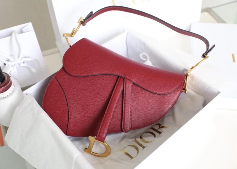 dior saddle bag red 3