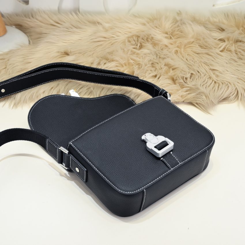 dior saddle messenger bag black 5