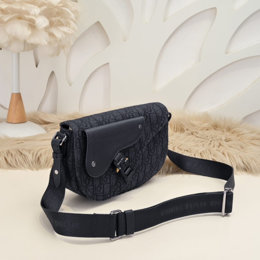 dior saddle messenger black classic 2
