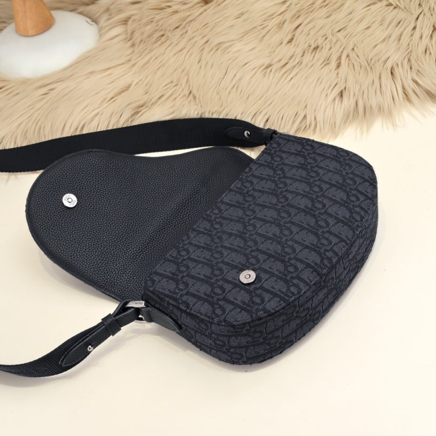 dior saddle messenger black classic 6