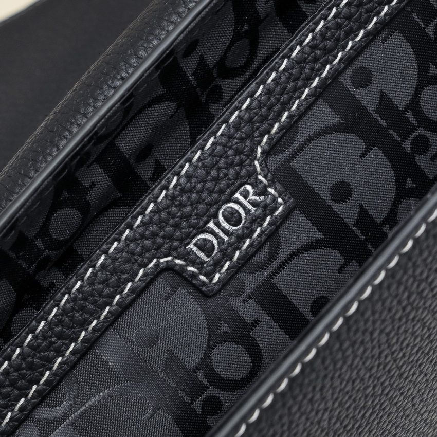 dior saddle messenger black classic 8
