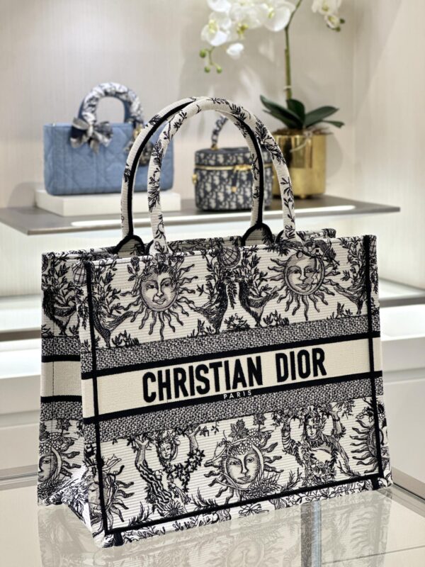 dior tote book blackwhite sun 2